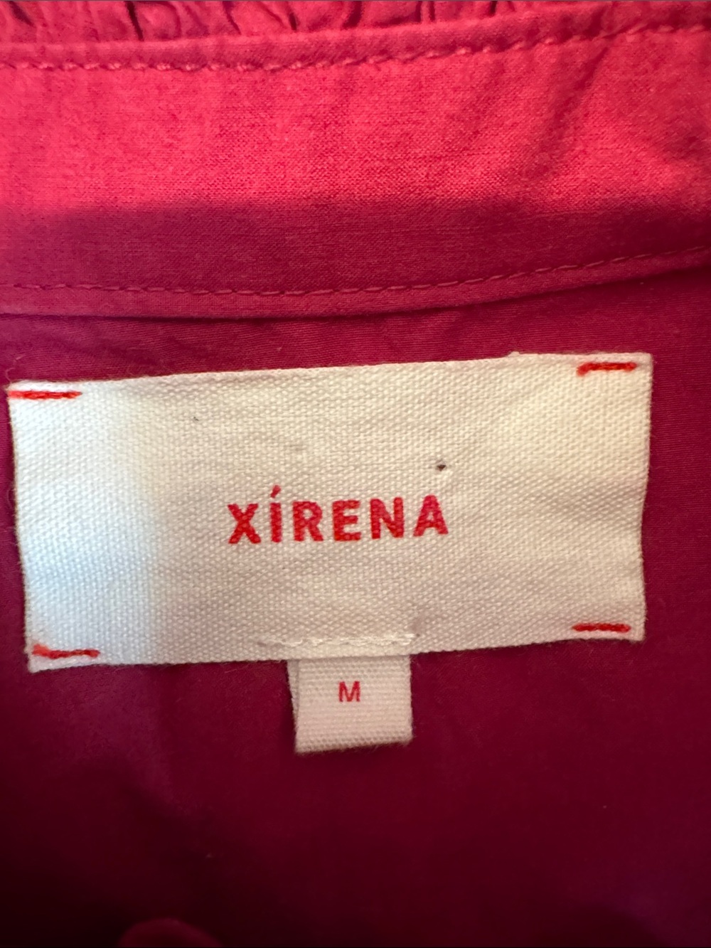 PRICE FIRM XiRENA Ruffled Shirt Size M - Picture 2 of 10